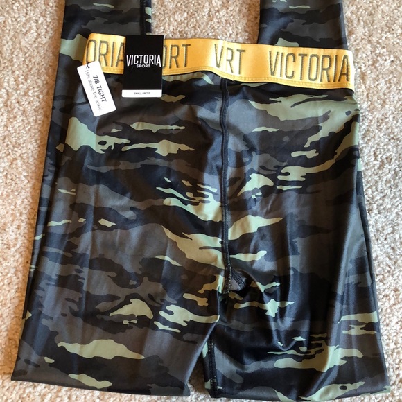 New! Victoria Secret Sport Camo 7/8 tight - small - Picture 6 of 8